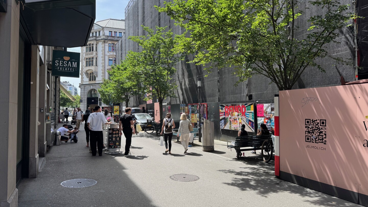 Lintheschergasse mit Blick Richtung Seidengasse